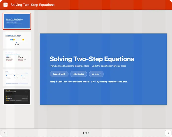 Plan a lesson based on real curriculum — interactive demo