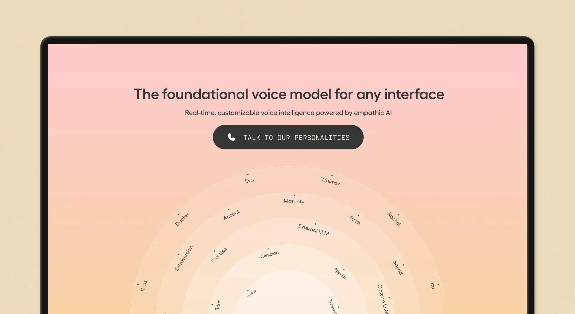 Hume product screen