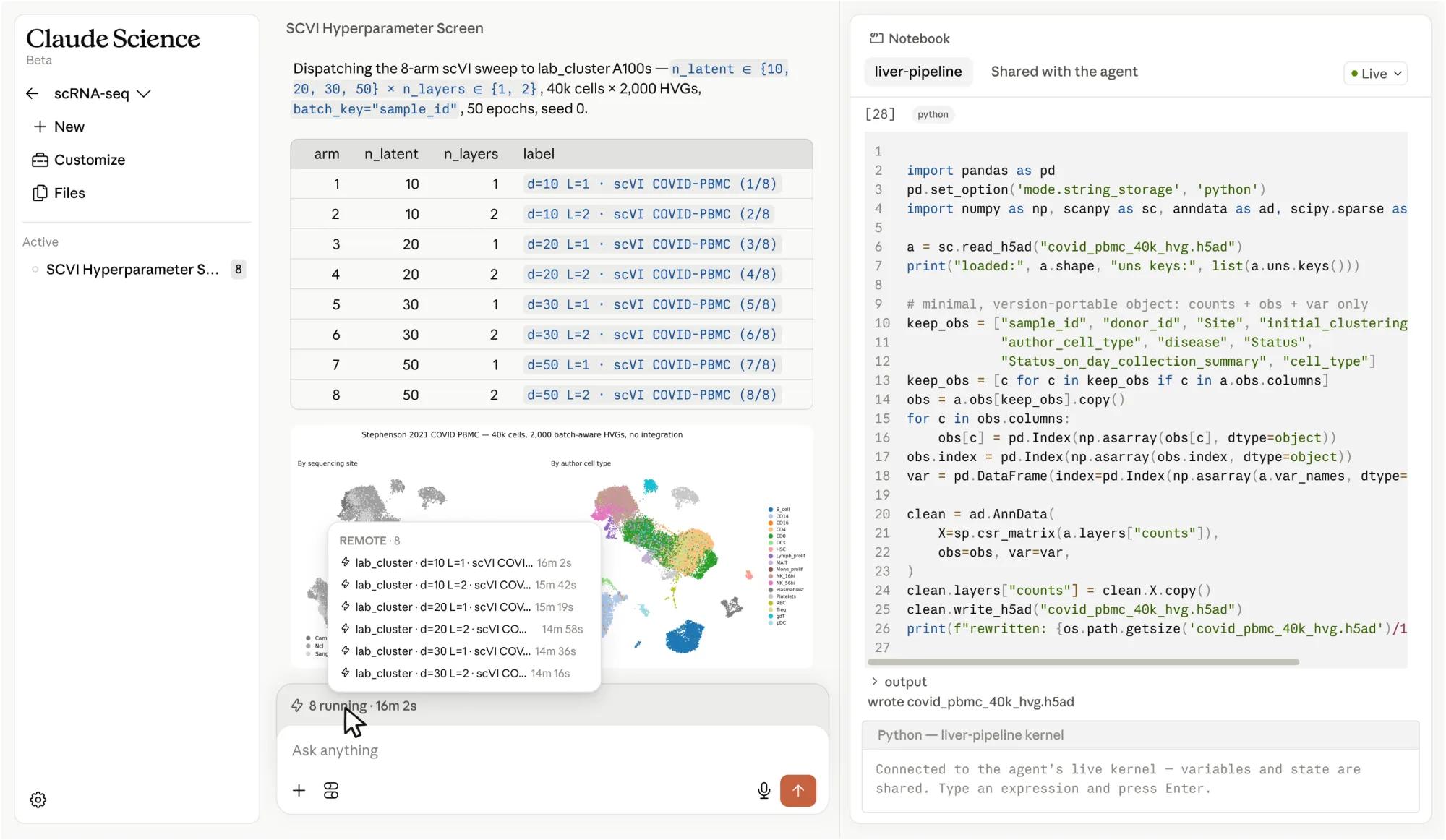 Interactive demo: Manages your compute and scales on demand