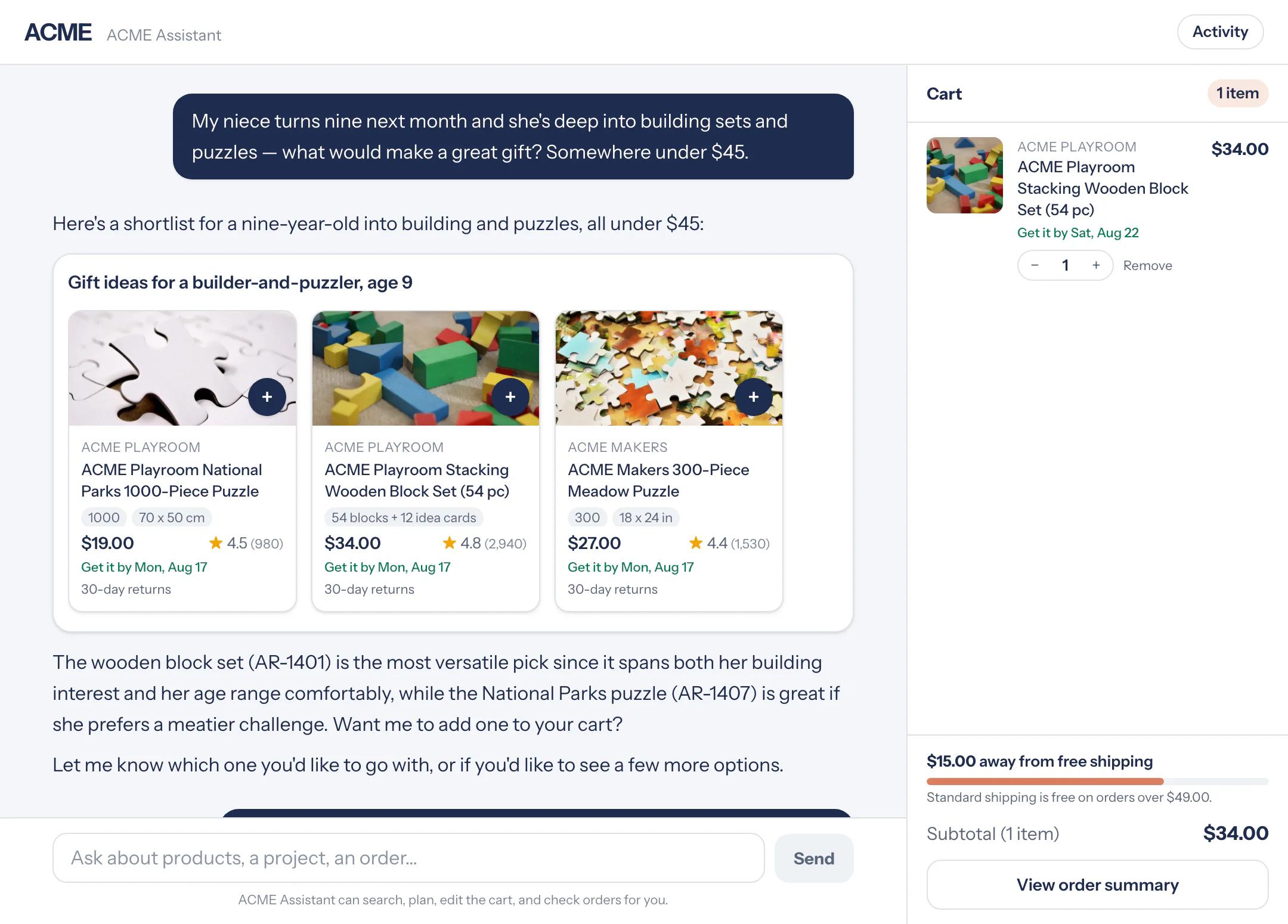 Retail and marketplace consumer demo preview